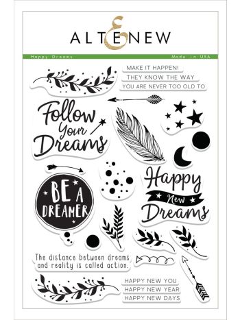 Altenew - Happy Dreams - Clear Stamps 6x8